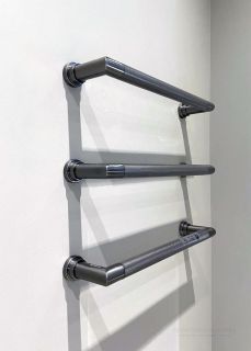 Полотенцесушитель электрический Margaroli Sereno 621/G/522 Switch Black Brushed Nickel 52 см чёрный брашированный никель